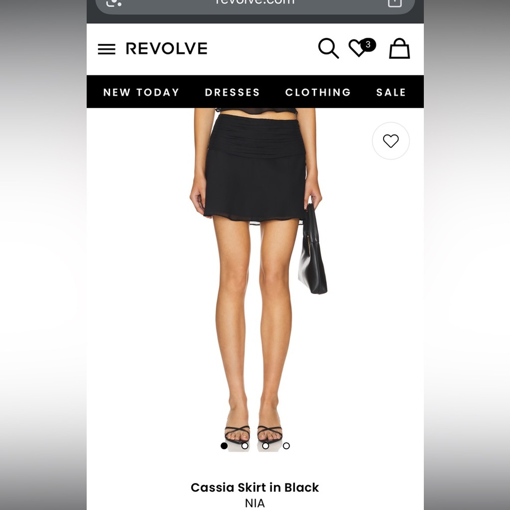 Black Nia Cassia Skirt